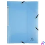 Kép 1/4 - Gumis mappa, PP, A4, EXACOMPTA "Chromaline Pastel", kék