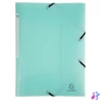 Kép 1/4 - Gumis mappa, PP, A4, EXACOMPTA "Chromaline Pastel", zöld