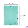 Kép 3/4 - Gumis mappa, PP, A4, EXACOMPTA "Chromaline Pastel", zöld