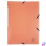 Kép 1/4 - Gumis mappa, PP, A4, EXACOMPTA "Chromaline Pastel", korall