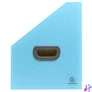 Kép 3/4 - Harmonika iratpapucs, 265x325 mm, PP, 12 rekeszes, EXACOMPTA "Pop`NCo", ciánkék
