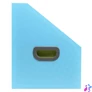 Kép 4/4 - Harmonika iratpapucs, 265x325 mm, PP, 12 rekeszes, EXACOMPTA "Pop`NCo", ciánkék