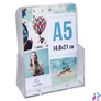 Kép 1/4 - Katalógustartó, asztali, A5, álló, 1 rekeszes, EXACOMPTA "Office", áttetsző