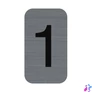 Kép 1/3 - Információs tábla, öntapadó, 2,5x4,4 cm, alumíniumhatású, EXACOMPTA, 1-es