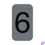 Kép 1/3 - Információs tábla, öntapadó, 2,5x4,4 cm, alumíniumhatású, EXACOMPTA, 6-os