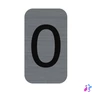 Kép 1/2 - Információs tábla, öntapadó, 2,5x4,4 cm, alumíniumhatású, EXACOMPTA, 0-ás