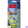 Kép 1/4 - Színes ceruza készlet, háromszögletű, FABER-CASTELL "Grip Dinoszaurusz" 10+3 különböző szín