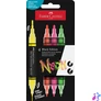 Kép 1/2 - Dekormarker készlet, 1,0/3,0 mm, kétvégű, akril, FABER-CASTELL "Shake&Paint", 4 különböző neon szín