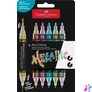 Kép 1/2 - Dekormarker készlet, 1,0/3,0 mm, kétvégű, akril, FABER-CASTELL "Shake&Paint", 6 különböző metál szín