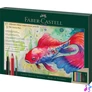 Kép 1/2 - Akvarell ceruza készlet, ecsettel, FABER-CASTELL "Albrecht Dürer & Pitt Artist Pen", 21 db-os szett