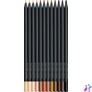 Kép 2/2 - Színes ceruza készlet, háromszögletű, FABER-CASTELL "Black Edition",  12 különböző bőrszín