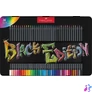 Kép 1/2 - Színes ceruza készlet, háromszögletű, fémdobozban, FABER-CASTELL "Black Edition",  36 különböző szín