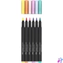 Kép 2/2 - Ecsetirón készlet, FABER-CASTELL "Black Edition", 6 különböző pasztell szín