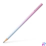 Kép 2/2 - Grafitceruza, B, háromszögletű, FABER-CASTELL "Flow", rózsa-égkék