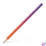 Kép 2/2 - Grafitceruza, B, háromszögletű, FABER-CASTELL "Flow", piros-lila