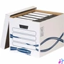 Kép 1/2 - Archiválókonténer, karton, FELLOWES, "Bankers Box Basic Tall", kék-fehér