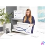 Kép 2/2 - Archiválókonténer, karton, FELLOWES, "Bankers Box Basic Tall", kék-fehér