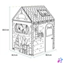 Kép 2/9 - Játékház, színezhető, karton, FELLOWES, Szülinapi házikó