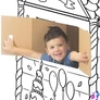 Kép 9/9 - Játékház, színezhető, karton, FELLOWES, Szülinapi házikó