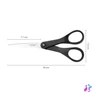 Kép 3/3 - Olló, papírvágó, 18 cm, FISKARS "Essential", fekete