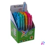 Kép 5/5 - Golyóstoll, 0,25 mm, nyomógombos, vegyes test, FLEXOFFICE "Jonat", kék
