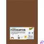 Kép 1/2 - Dekorkarton, 2 oldalas, A4, 300 g, 50 lap, FOLIA, csokoládébarna