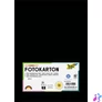 Kép 1/3 - Dekorkarton, 2 oldalas, A4, 300 g, 50 lap, FOLIA, fekete
