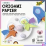 Kép 1/4 - Origami papír, 20x20 cm, 70 g, 100 lap, FOLIA, vegyes színek