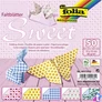 Kép 1/5 - Origami papír, 15x15 cm, 80 g, 50 lap, FOLIA "Sweet", 5 különböző minta