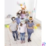 Kép 8/8 - Kreatív maszk, 6 db, fehér, FOLIA, erdei állatok