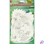 Kép 1/8 - Kreatív maszk, 6 db, fehér, FOLIA, egzotikus állatok