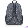 Kép 3/10 - Hátizsák, iskolatáska, cipzáras, GABOL "Secret", szürke, virágmintás