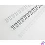 Kép 2/2 - Spirál, fém, 2:1, 8 mm, 70 lap, GBC "MultiBind 21", fehér