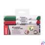 Kép 1/2 - Tábla- és flipchart marker készlet, 3 mm, kúpos, KORES "K-Marker XW1", 4 különböző szín