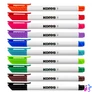 Kép 3/3 - Tábla- és flipchart marker készlet, 1-3 mm kúpos, KORES "K-Marker W1", 10 különböző szín