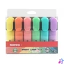 Kép 1/2 - Szövegkiemelő készlet, 0,5-5 mm, KORES "Bright Liner Plus Pastel", 6 különböző szín