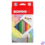 Kép 1/4 - Színes ceruza készlet, háromszögletű, KORES "Kolores Style", 15 különböző szín