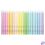 Kép 2/2 - Színes ceruza készlet, háromszögletű, KORES "Kolores Pastel", 24 pasztell szín