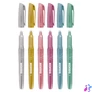 Kép 3/3 - Szövegkiemelő készlet, 3-5 mm, KORES "Glitter", 6 különböző csillámos szín