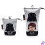 Kép 1/3 - Tolltartó, cipzáras, pop-up, LEGO "Star Wars Darth Vader/Anakin", szürke-fekete-mintás
