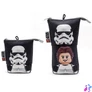 Kép 1/2 - Tolltartó, cipzáras, pop-up, LEGO "Star Wars Stormtrooper/Han Solo", fekete-mintás