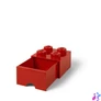 Kép 1/9 - Tárolódoboz, fiókos, LEGO "Brick", piros