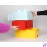 Kép 9/9 - Tárolódoboz, fiókos, LEGO "Brick", piros