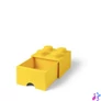 Kép 1/8 - Tárolódoboz, fiókos, LEGO "Brick", sárga