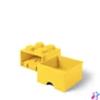 Kép 2/8 - Tárolódoboz, fiókos, LEGO "Brick", sárga
