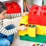 Kép 8/8 - Tárolódoboz, fiókos, LEGO "Brick", sárga