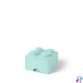 Kép 2/9 - Tárolódoboz, fiókos, LEGO "Brick", vízkék