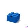 Kép 1/2 - Tárolódoboz íróasztalra, fiókos, LEGO "Brick 2x2", kék