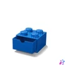 Kép 2/2 - Tárolódoboz íróasztalra, fiókos, LEGO "Brick 2x2", kék