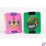 Kép 3/3 - Uzsonnás doboz, LEGO "Bee", lila-rózsaszín-mintás